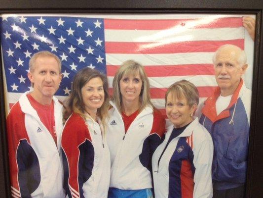 The staff of Texas East Gymnastics