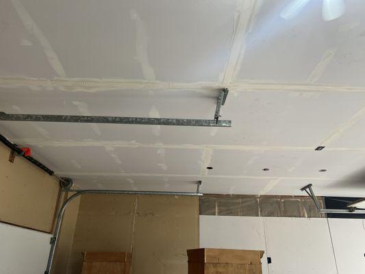 After drywall wais installed and fire tape