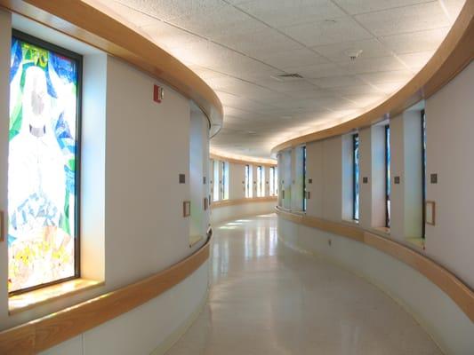 Our stained glass hallway