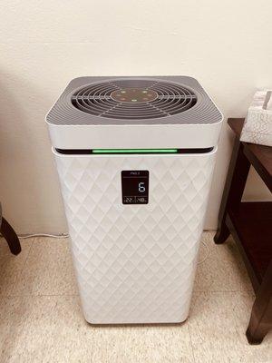 Special UV HEPA medical grade air purifiers and Extra Oral UV suction per operatory.