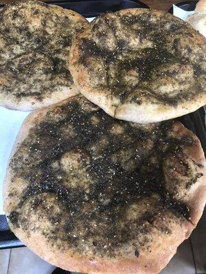 Whole wheat Zaatar pie