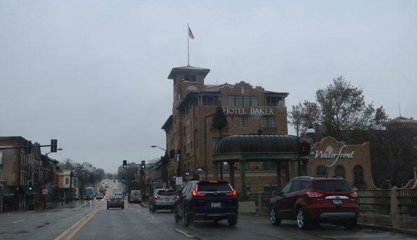 A westward view from Main Street.