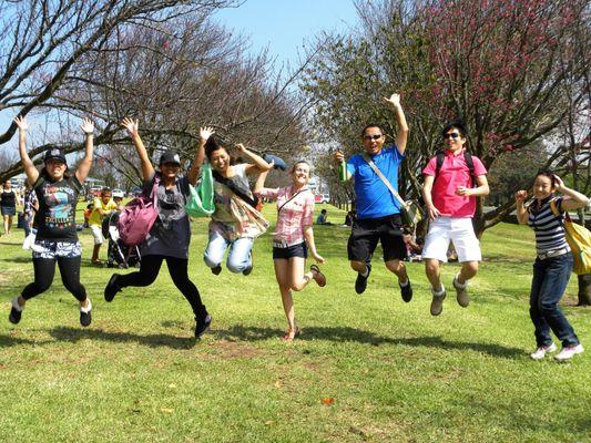 IEP students enjoyed a weekend trip to the Waimea Cherry Blossom Festival.