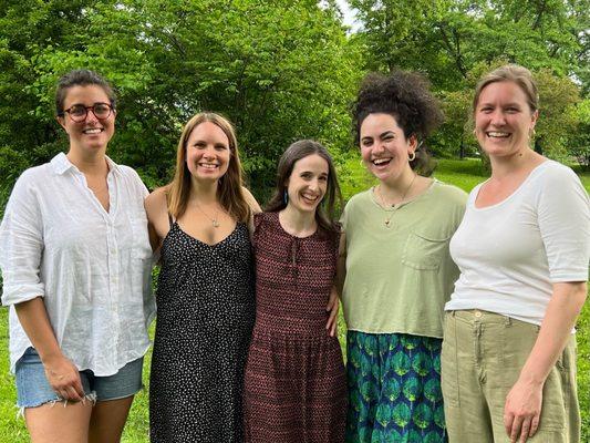 Jenna, Elaine, Christina, Maddie, and Maggie at our annual CPM picnic