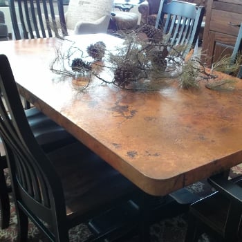 You've heard of a copper-topped battery, how about a durable table?