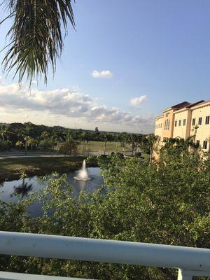 Photo looking down from the PGA bridge.