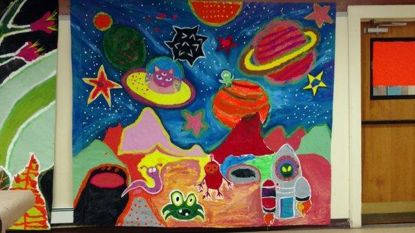 Outer Space Camp Mural