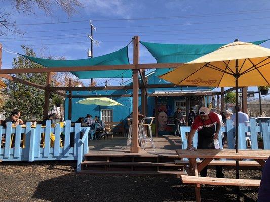 View from the picnic tables