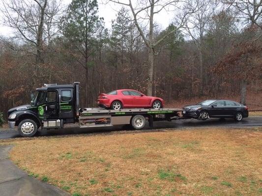 24 Hour towing. Call 770-358-4456 for all your towing needs.