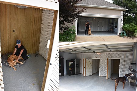 Private, temperature-controlled kennels