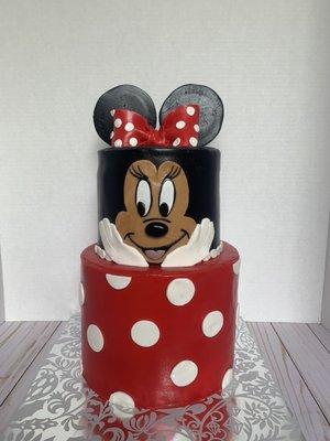 Custom Minnie Mouse cake