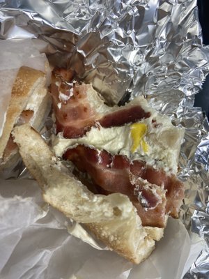 This is supposed to be a bacon with Cream Cheese & Bacon on a Bagel