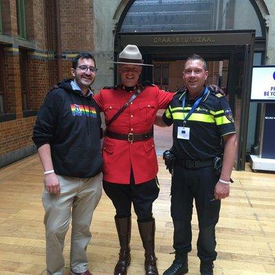 William J. Shepard, Esq. (left) at the first Worldwide LGBT Criminal Justice Conference in Amsterdam.