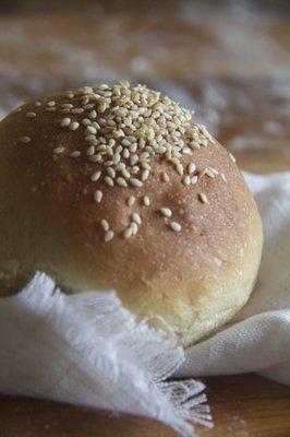 Fresh Baked Sesame Dinner Rolls