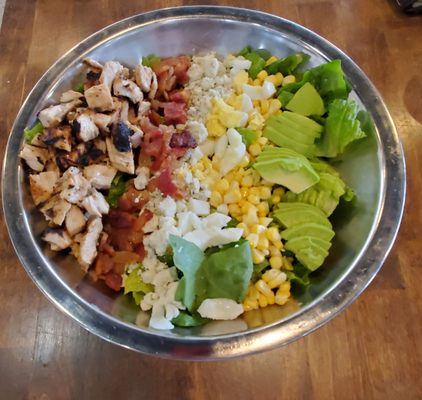 The Cobb salad, it was big and good.