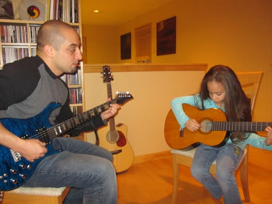 Private guitar lessons for students ages 6 and up