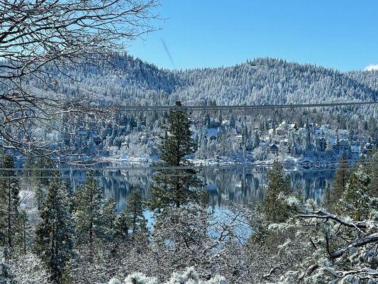 Reflecting on beautiful Lake Arrowhead Feb 24