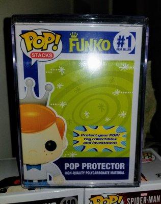 Funko hard case Pop protectors sold here.