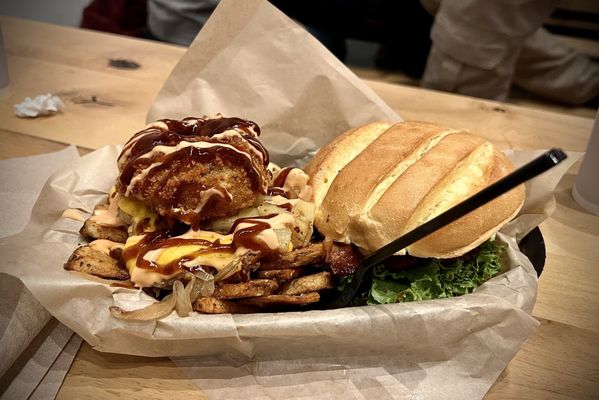 Paniolo fries & Samoa burger