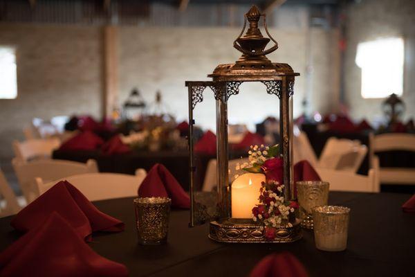 Vintage Gold Rustic Wedding Table