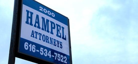 Hampel Law is located at 2000 28th St. SW, Wyoming, MI 49519