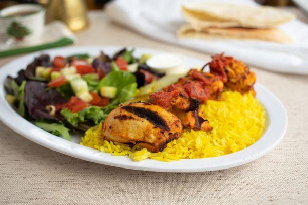 Tawook Chicken Kabab Platter