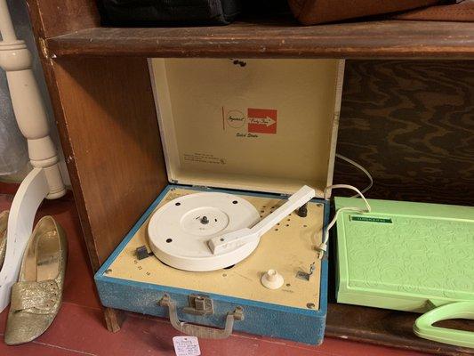 Vintage record player $10