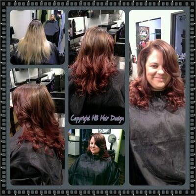 Beautiful natural ombre transformation