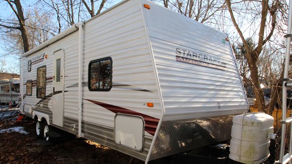 Starcraft 26' bunkhouse travel trailer.