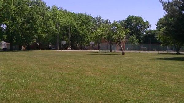 basketball and tennis on the south end of the park