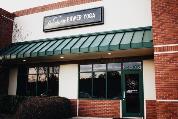 Our front door at Victory Power Yoga