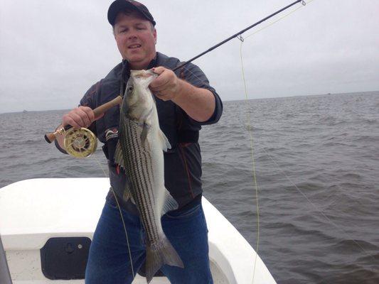 Stripers on the Chesapeake with Capt. Tom