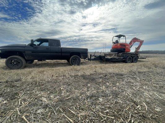 Hired out to operating for Fenton's Excavation