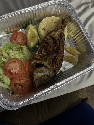 Whole fish dinner