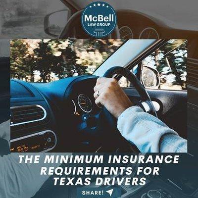 Texas law requires what is called the "30/60/25" coverage.