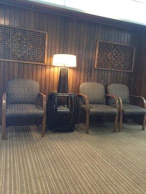 Clean, comfortable waiting room