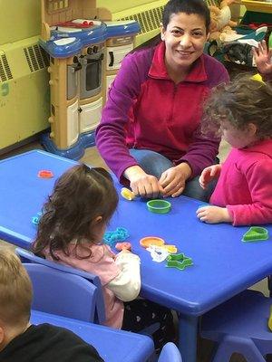 Ms. Marian with the children