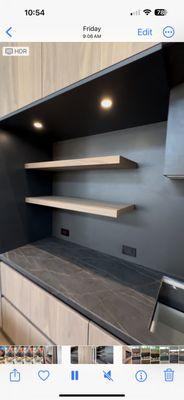 Kitchen shelves