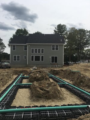 New residential septic installation