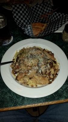 Veal Piccata with linguini..excellent zesty flavor and large portion.  Half of this is dinner tonight!