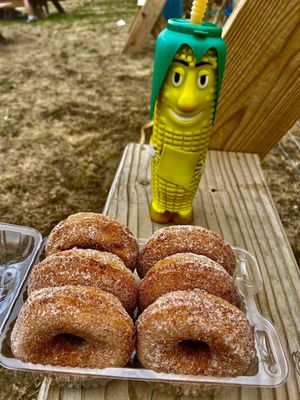 Apple cider donuts & apple cider slushy