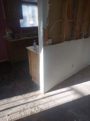 Before Picture  Residential  Remodel Request (Open wall Concept)