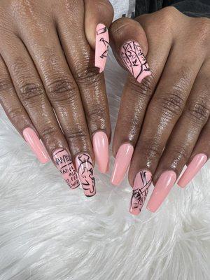 Gelx nail art