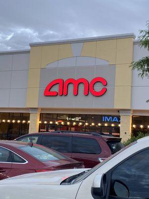 Front of the AMC movie theater we went to that night.