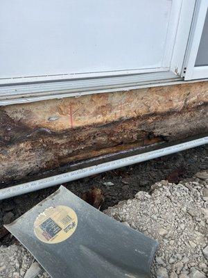 Wood rot.  The customer will never find this!