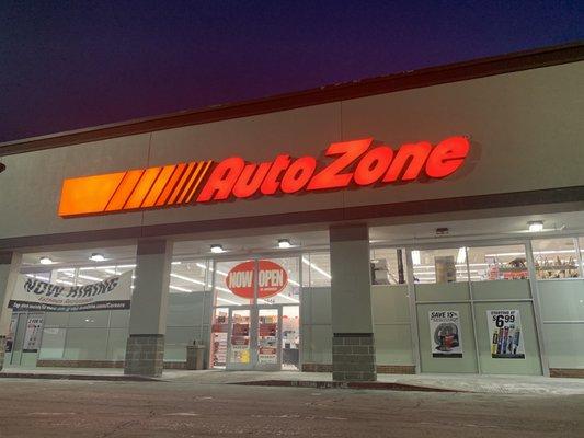 Auto Zone entrance.