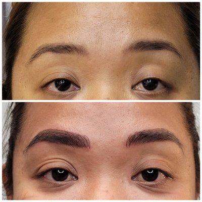 Microblading before & after