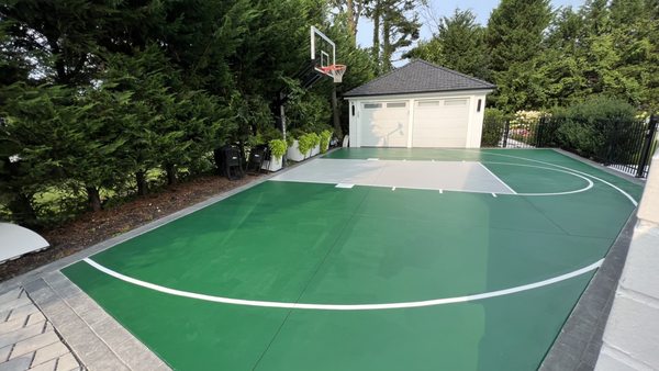 Basketball installation in Woodsburgh NY