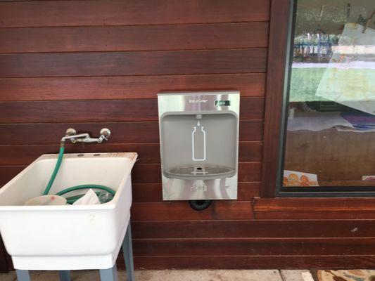 Help reduce plastic waste with a water bottle filling station!