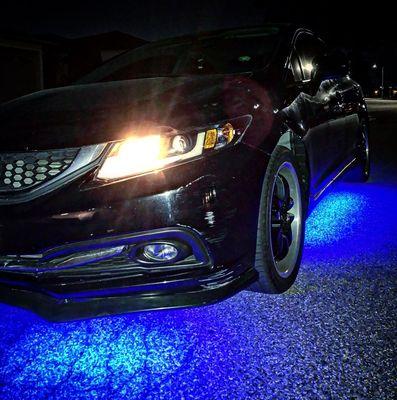 Under Glow on a 2015 Honda Civic LX